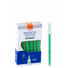 MARCA TEXTO FLUORESCENTE VERDE C/12 CA2203